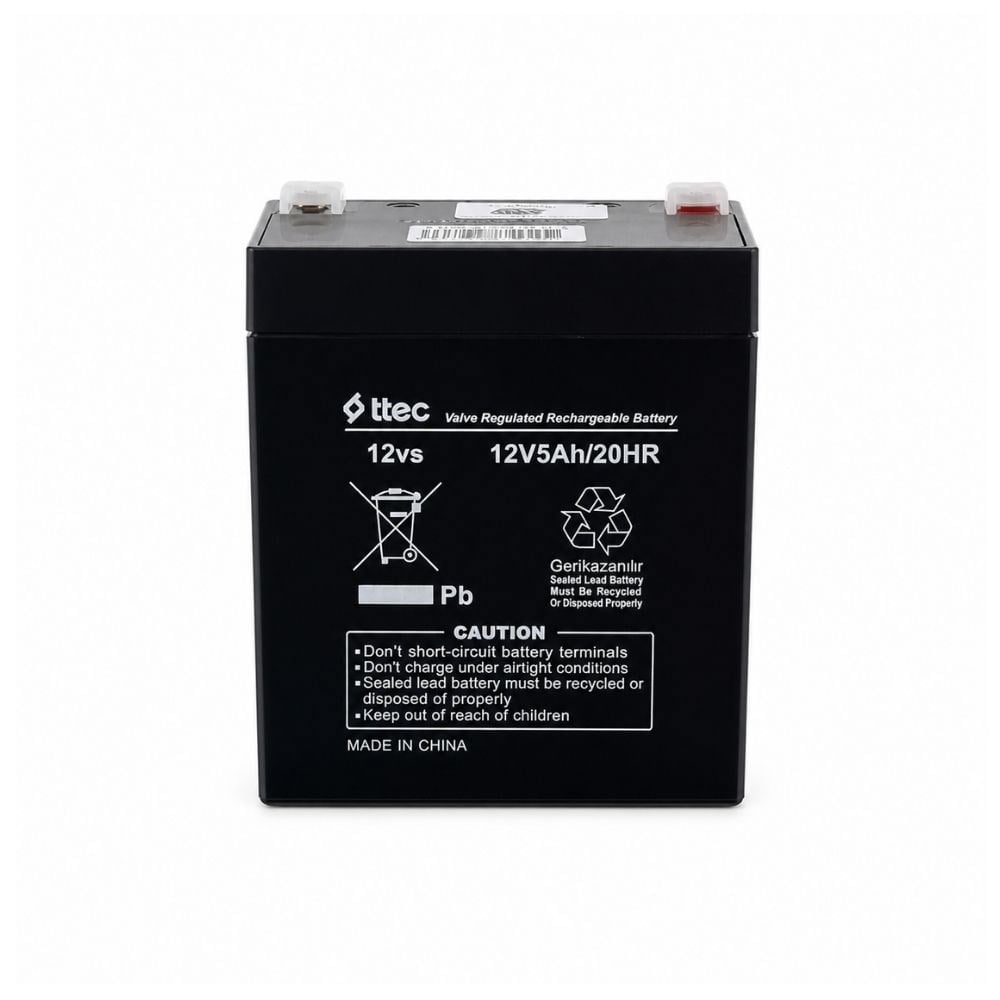 Ttec 12V 5 Ah Bakımsız Kuru Akü