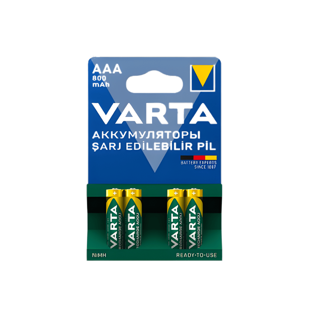 Varta 56813101404 Recycled AAA 800 mAh İnce Kalem Pil 4lü