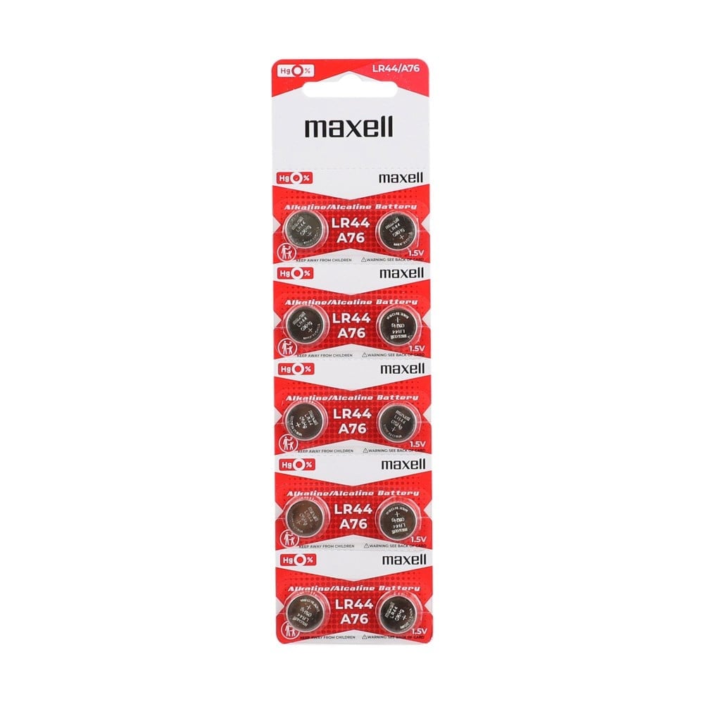 Maxell LR44 Pil 10lu Blister