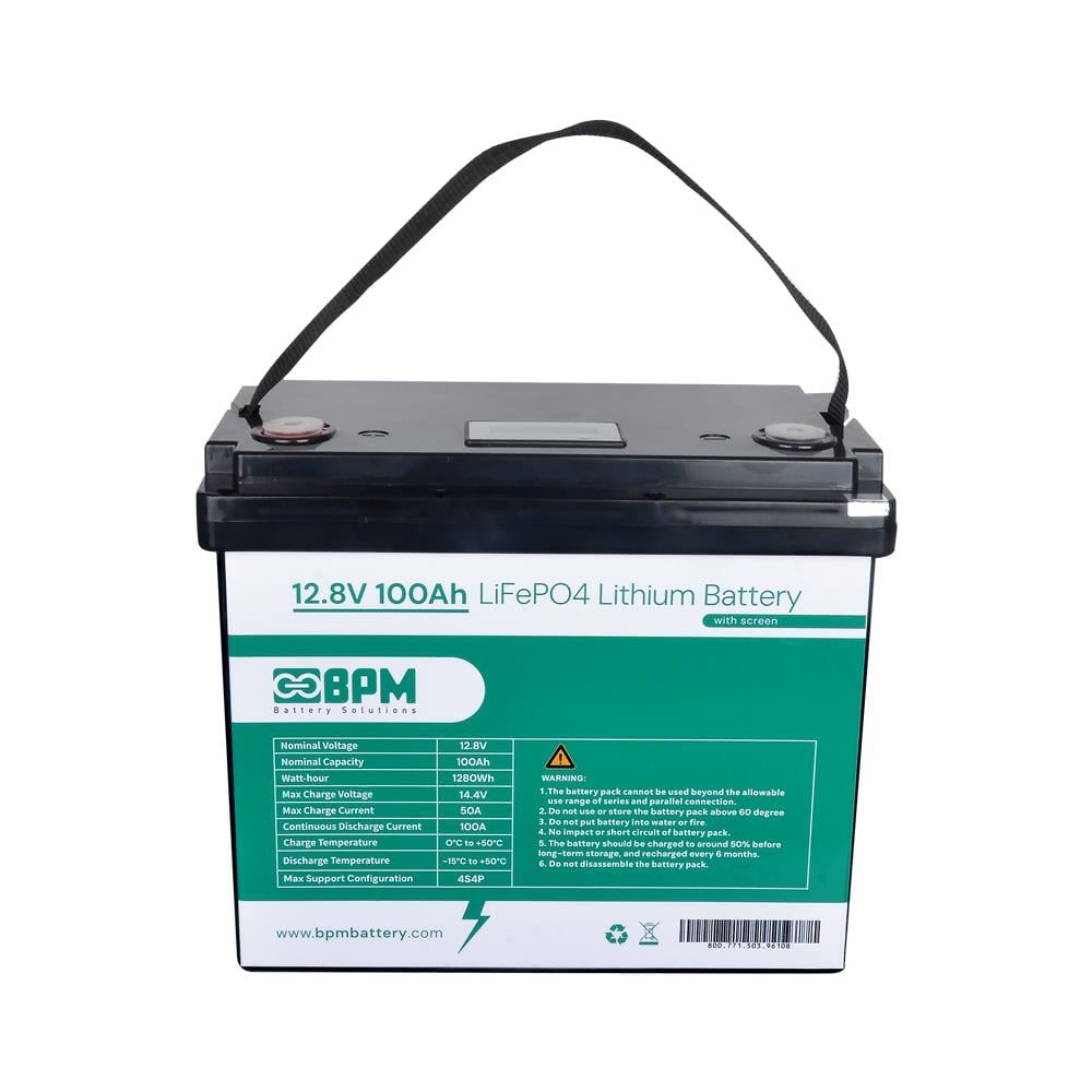 BPM 12.8V 100Ah LiFePO4 Lityum Akü -  Ekranlı