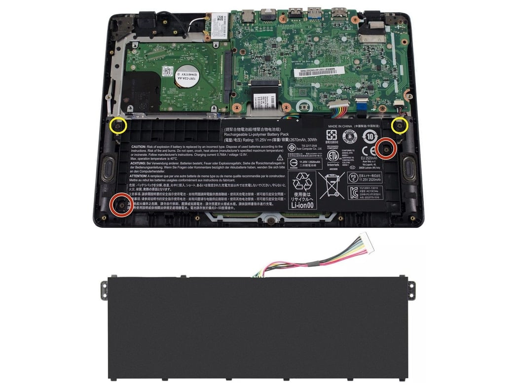 Acer Aspire E3-112, E3-112M Notebook Bataryası - Pili / HYPERLIFE - Ver.2