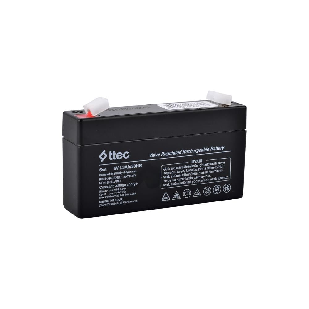 Ttec 6V 1.3 Ah Bakımsız Kuru Akü