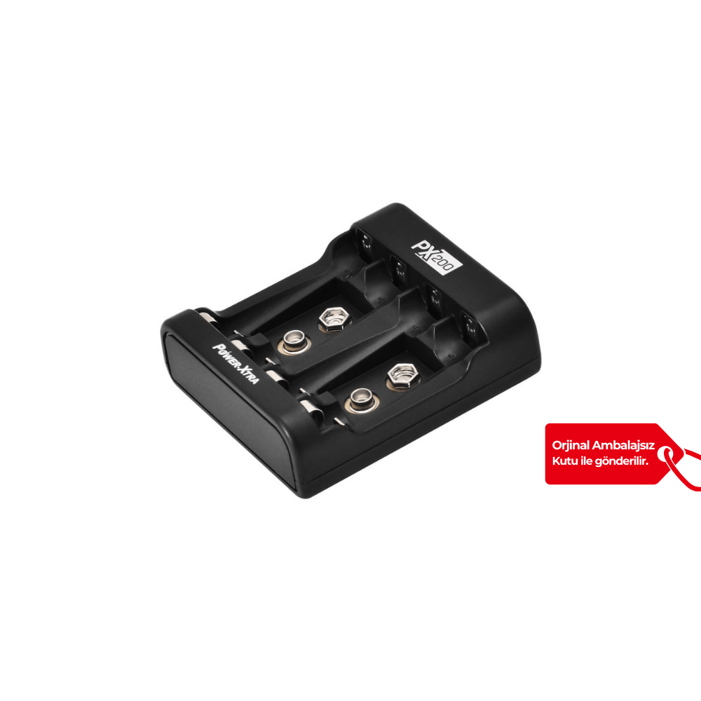 Power-Xtra PX200 - Ni-Mh-Ni-Cd AA-AAA-9V Şarj Cihazı - K