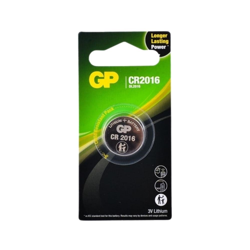 GP CR2016 - 3V Lithium - Lityum Düğme Pil - Tekli Blister