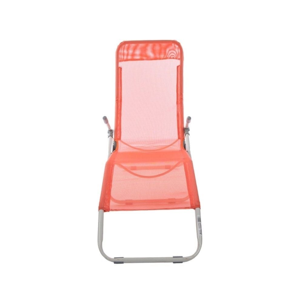 Andoutdoor Tumbona Katlanır Şezlong-KIRMIZI