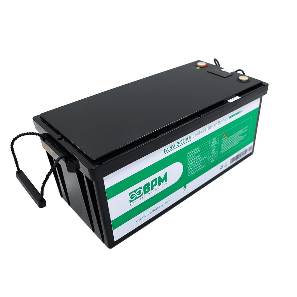 BPM 12.8V 200Ah LiFePO4 Lityum Akü - Ekranlı - Siyah Kutu