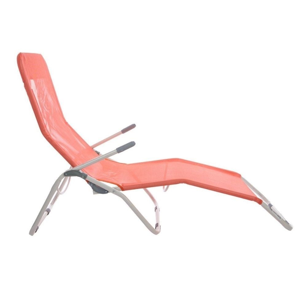 Andoutdoor Tumbona Katlanır Şezlong-KIRMIZI