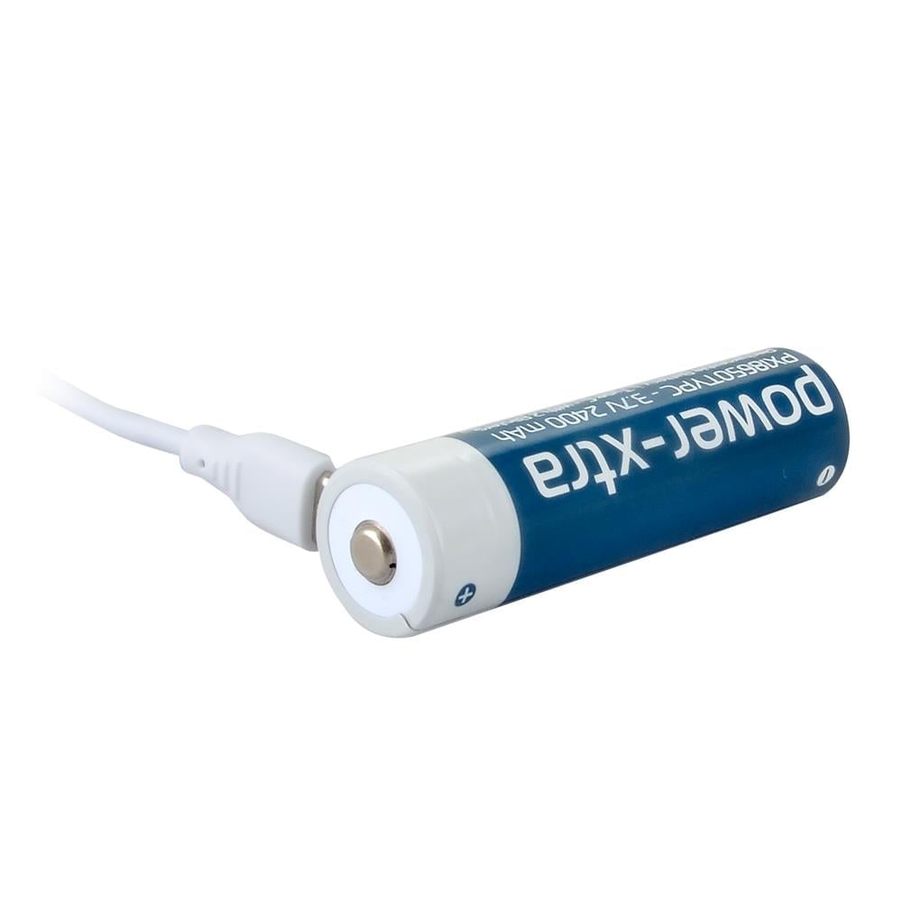 Power-Xtra PX18650TYPC - 3.7V 2400 mAh -18650 - Şarjlı Pil - Type C - Tekli Blister
