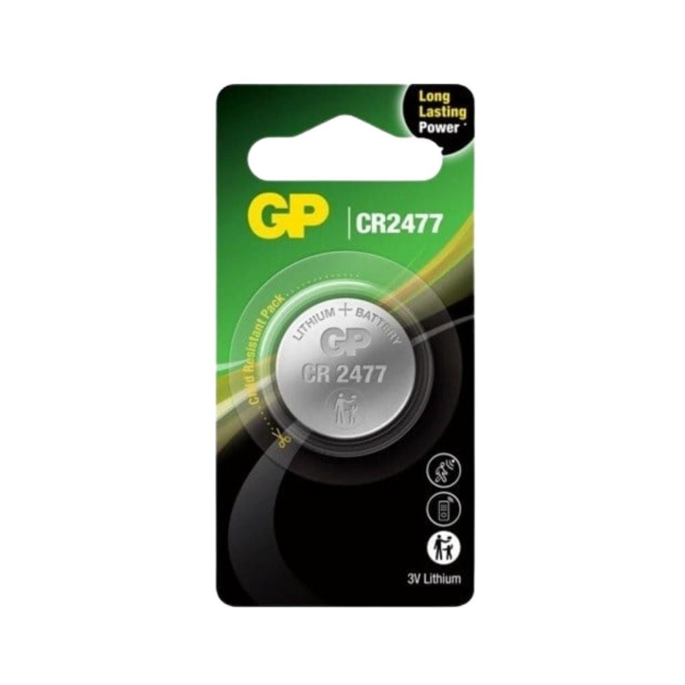 GP CR2477 - 3V Lithium - Lityum Düğme Pil - Tekli Blister