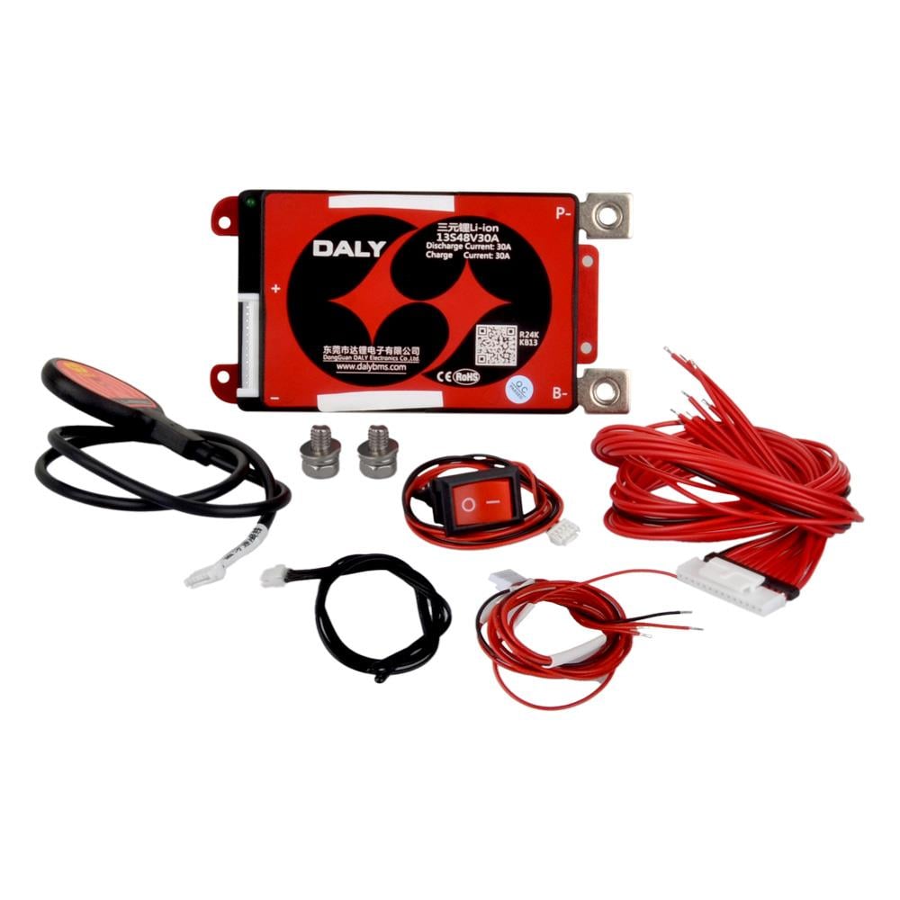 Daly - 13S - 48.1V 30A - Li-ion Smart BMS - BT + Uart with Key Switch - K Series