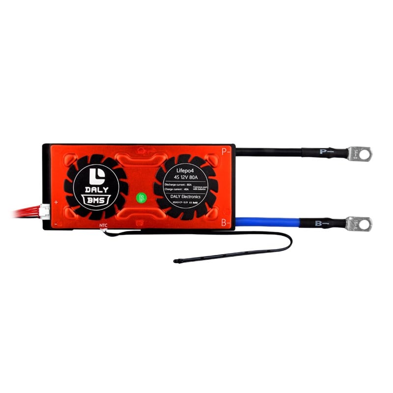 Daly - 4S - 12.8V 80A - LiFePO4 BMS - Balans - Common Port