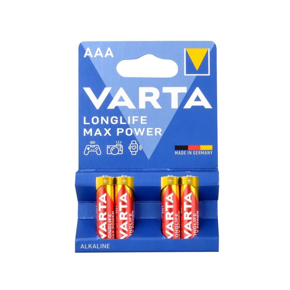 Varta 4703 Longlife Max Power AAA İnce Kalem Pil 4lü