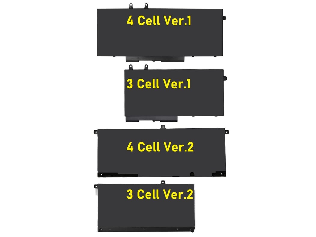 Dell Inspiron 7500 2-in-1 Notebook Bataryası - Pili / RETRO - 4 Cell - Ver.2
