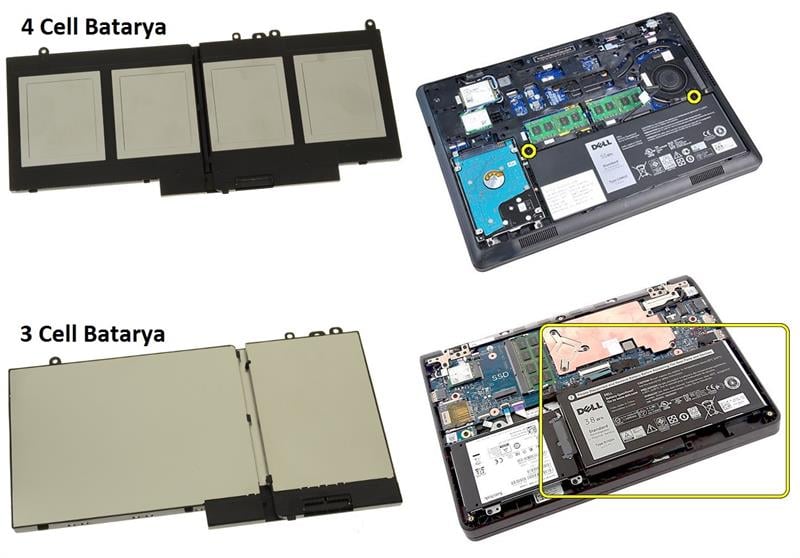 Dell R5MD0, 0R5MD0 Notebook Bataryası - Pili / RETRO - 4 Cell