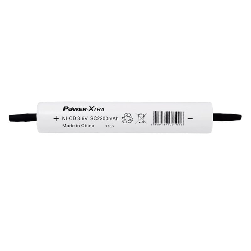 Power-xtra 3.6V Ni-Cd SC 2200mAh PVC Şarjlı Pil