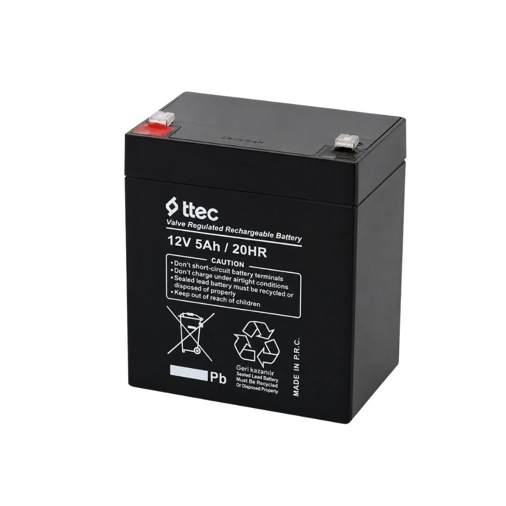 Ttec 12V 5 Ah Bakımsız Kuru Akü