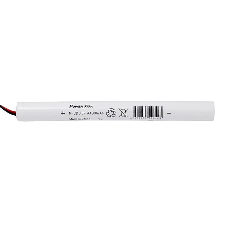 Power-Xtra 3.6V Ni-Cd AA Size 800 Mah Şarjlı Pil (Soketli)