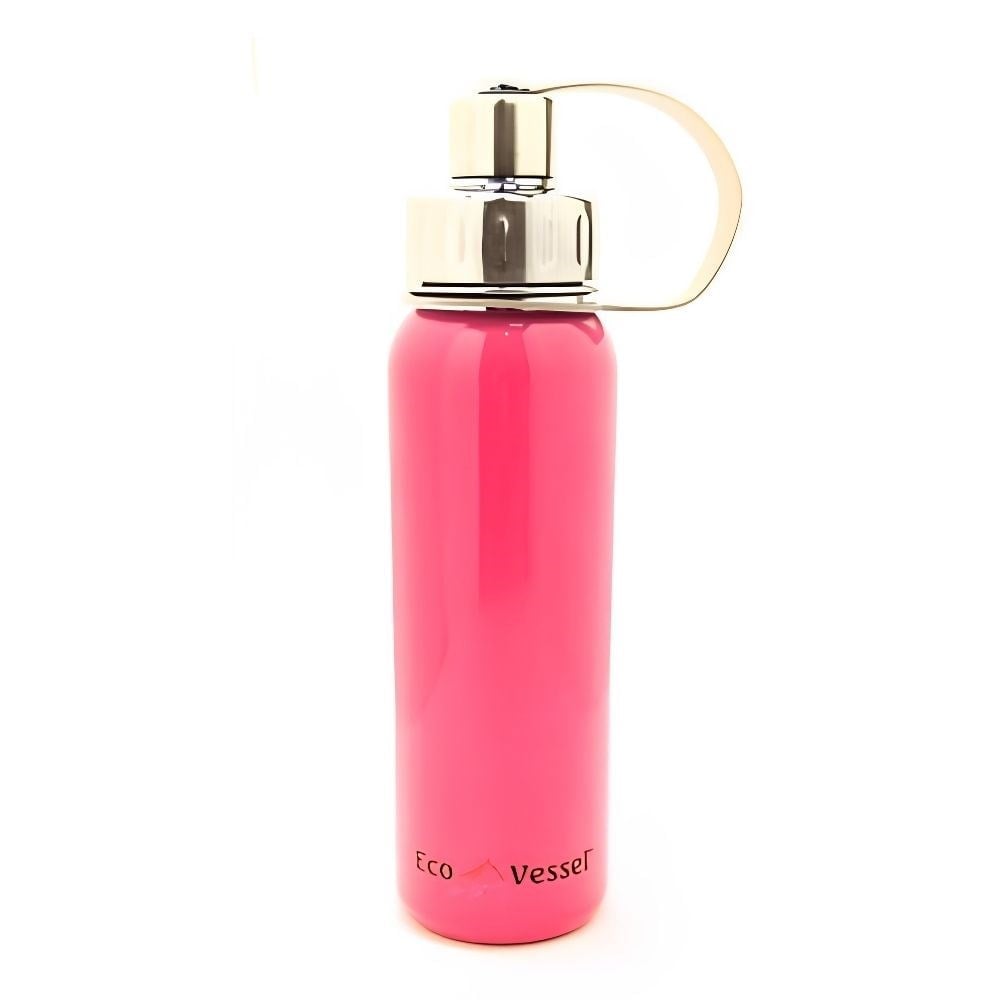 Eco Vessel Paslanmaz Çelik Vidalı Başlık Termos 0.75 Litre-PEMBE