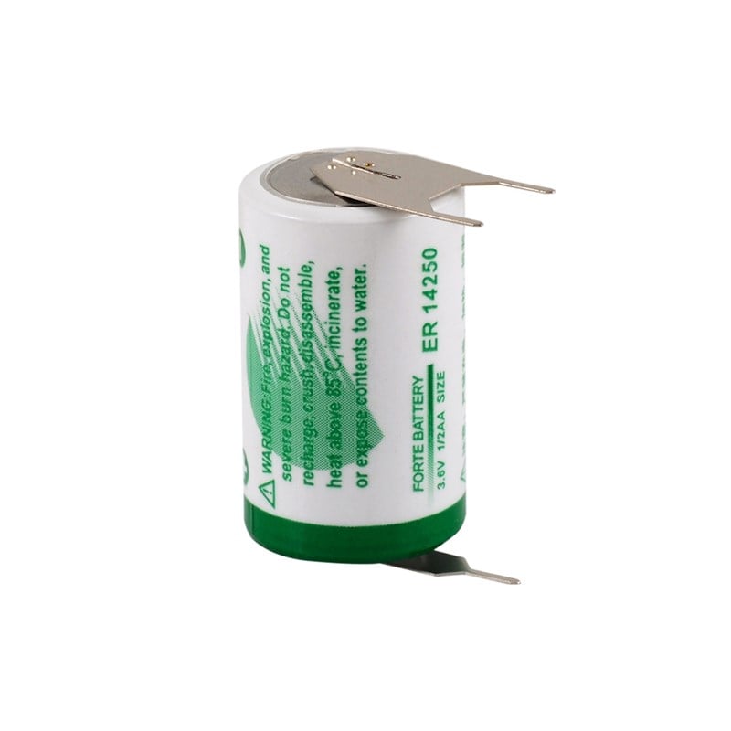 Forte 3.6V ER14250 1/2AA /3PT Lithium Pil