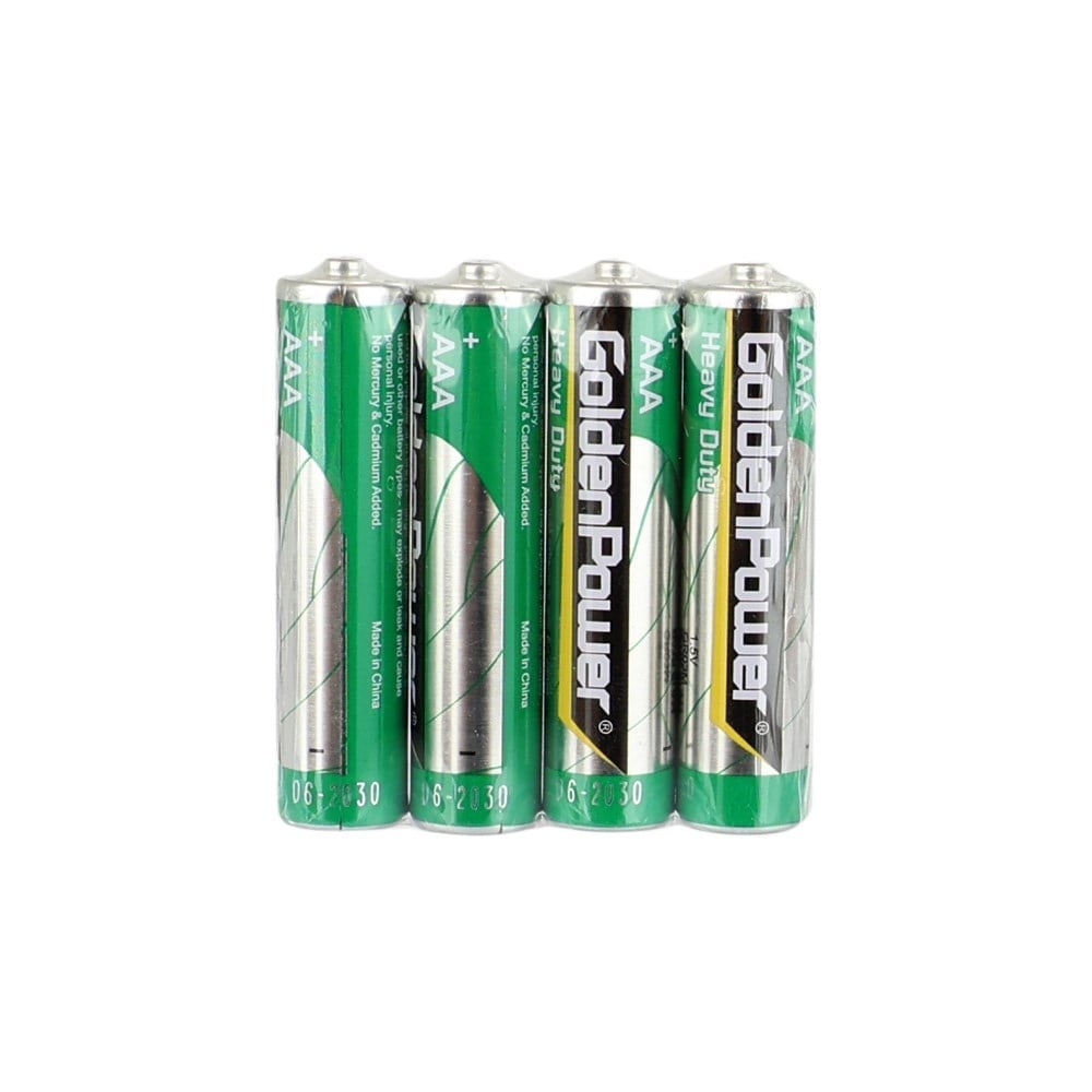Golden Power R03/AAA İnce Kalem Manganez Pil - 4li Shrink