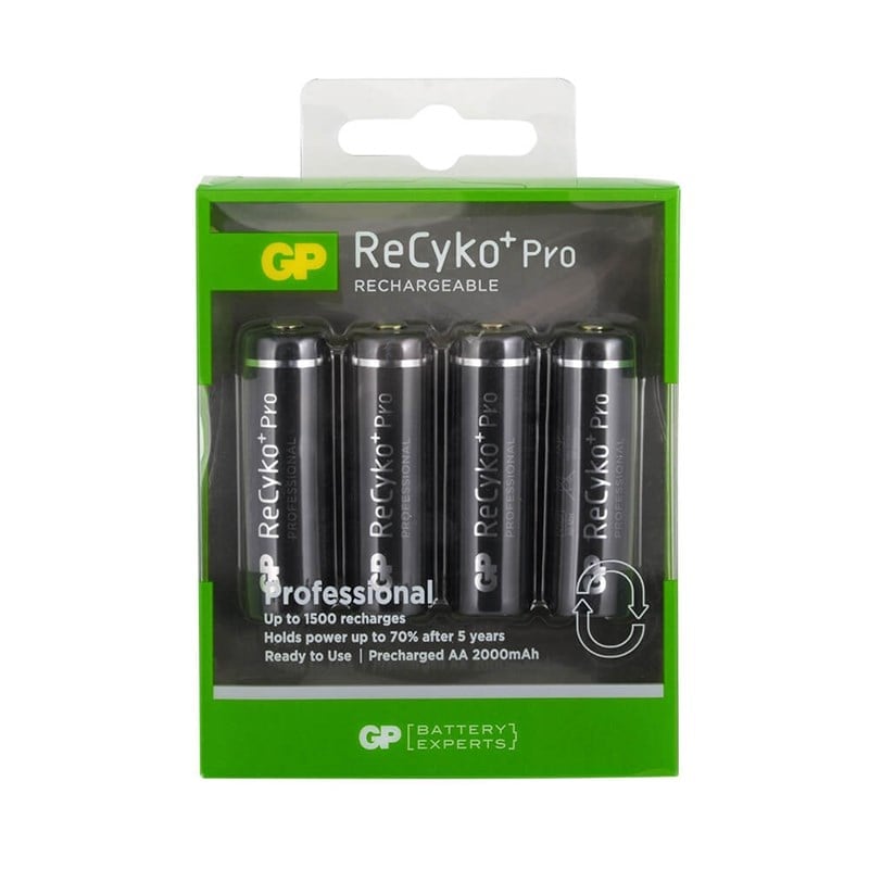 GP 2000mAh Recyko AA Kalem Pil Şarj Edilebilir 4'lü