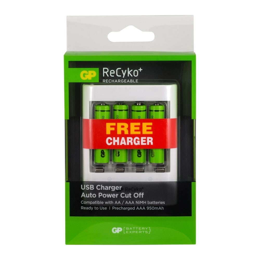 GP U411 4x1000 ReCyko AAA USB Pil Şarj Cihazı