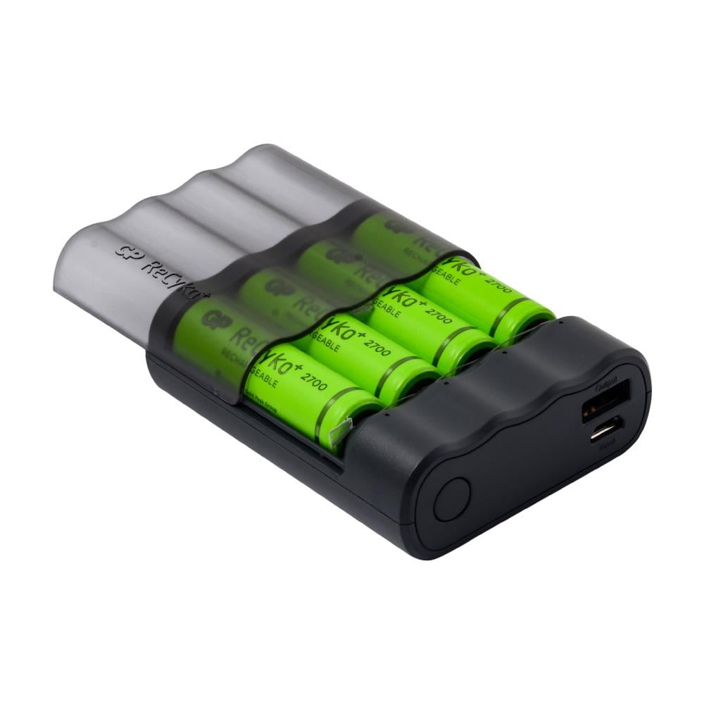 GP X411 4x2700 AA Recyko Pilli USB Şarj Cihazı ve Powerbank