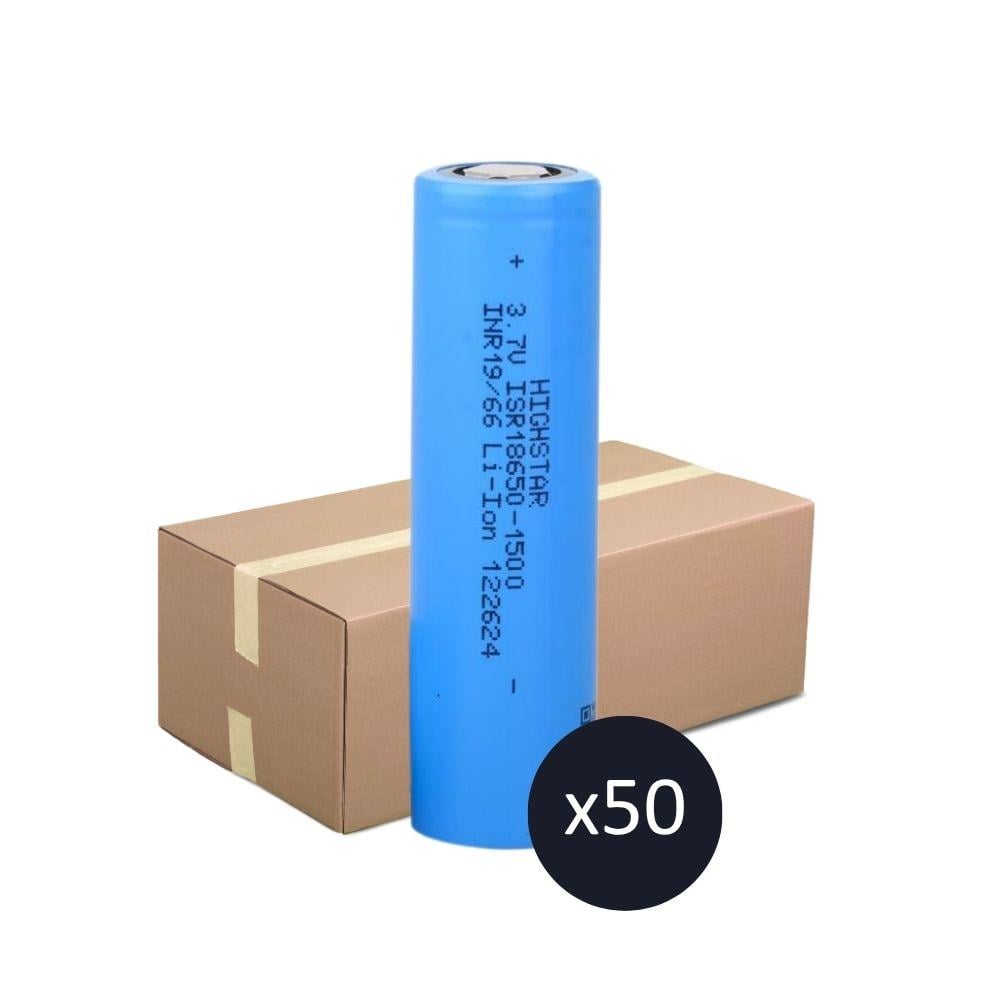 Highstar - ISR18650-1500 - 3.7V 1500 Mah Li-ion Şarjlı Pil - 30A 50 Li Paket