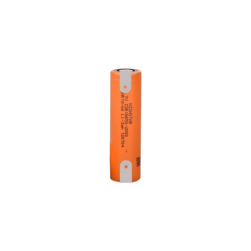 Highstar - ISR18650-2000 - 3.7V 2000 mAh Li-ion Şarjlı Pil - 30A (+ - Pinli)