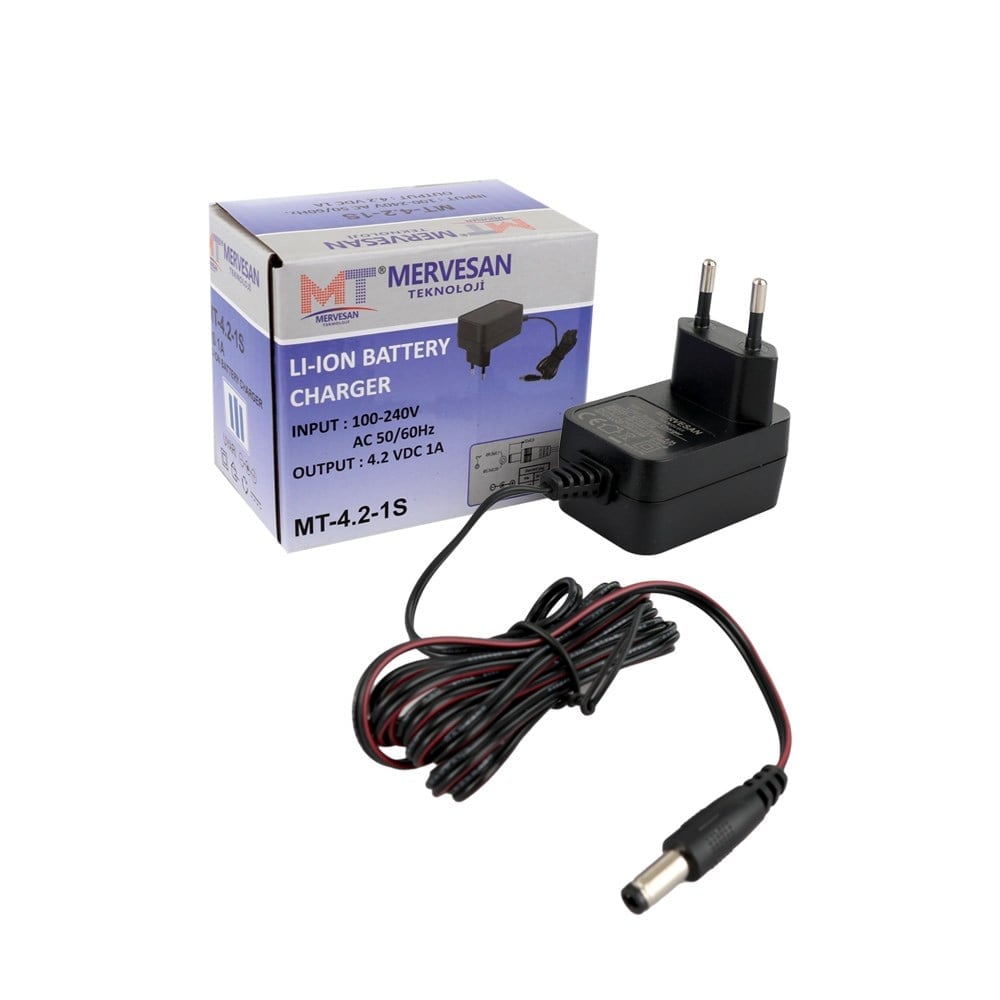 Mervesan MT-4.2-1S 4.2 V 1.0Ah 4.2 W Li-İon / Li-Po Şarj cihazı