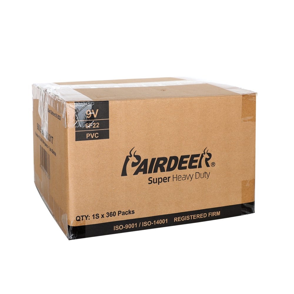 Pairdeer 6F22/9V Manganez Pil - Tekli Shrink