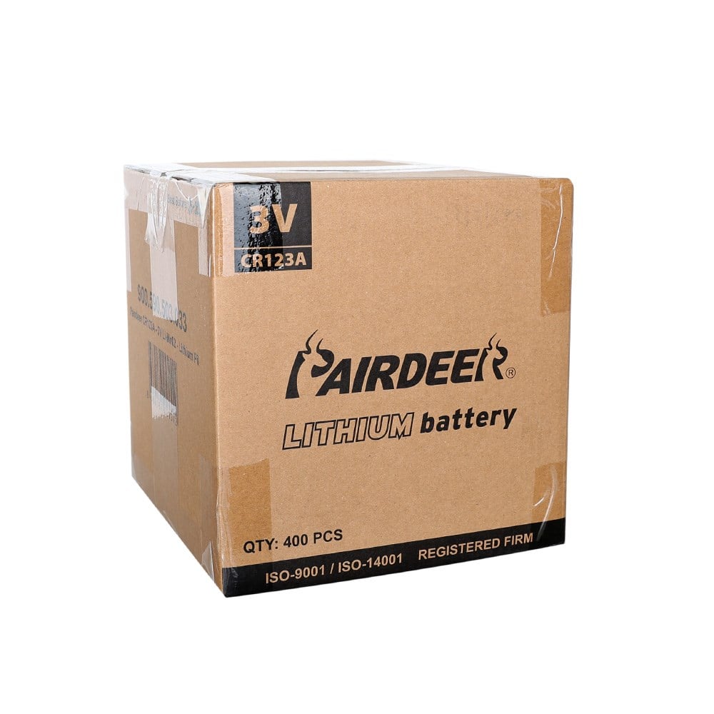 Pairdeer CR123A - 3V Li-Mn02 - Lithium Pil - Bulk Paket