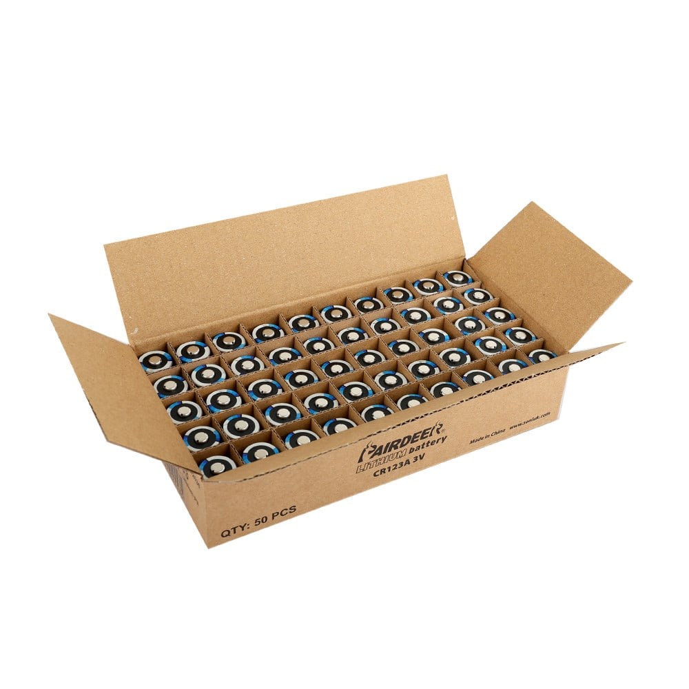 Pairdeer CR123A - 3V Li-Mn02 - Lithium Pil - Bulk Paket