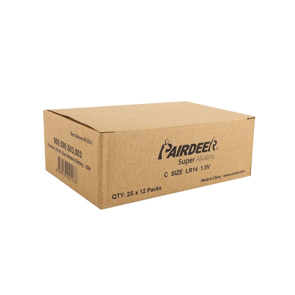 Pairdeer LR14/C Size Alkaline Pil - 2li Shrink