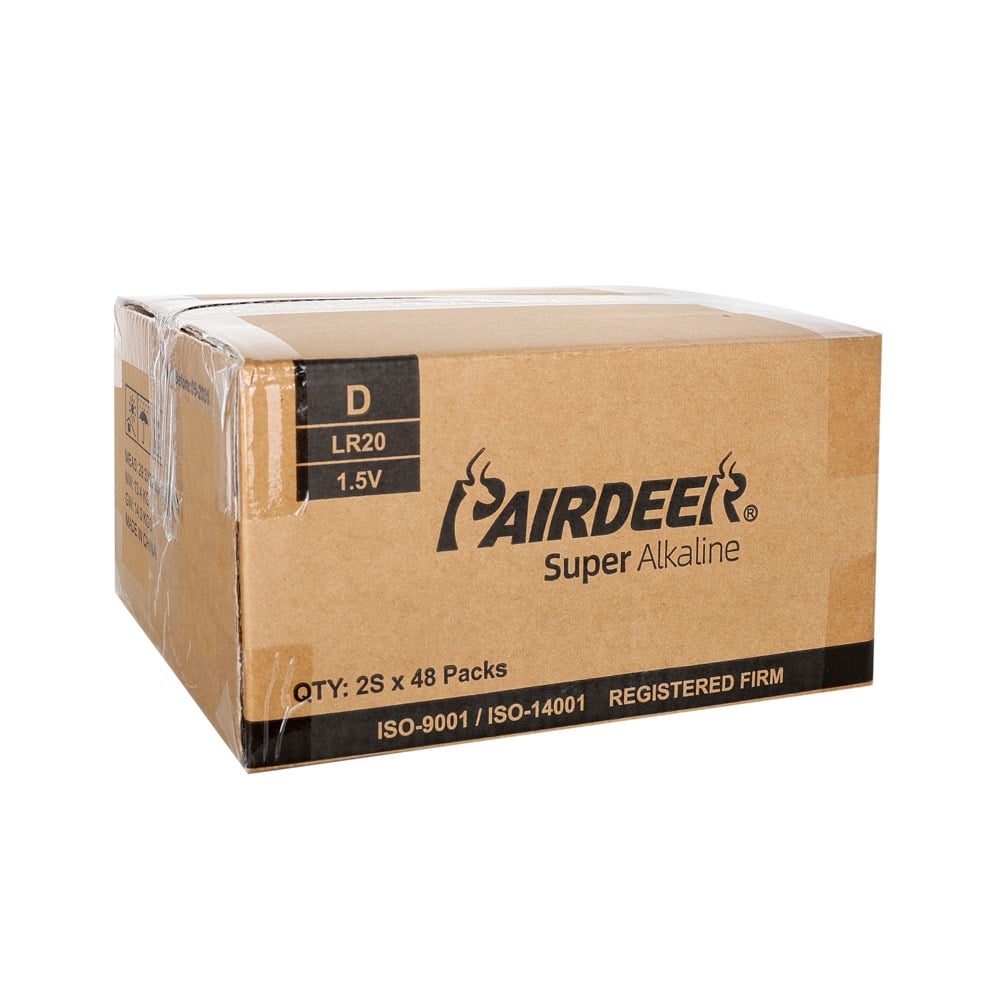 Pairdeer LR20/D Size Alkaline Pil - 2li Shrink