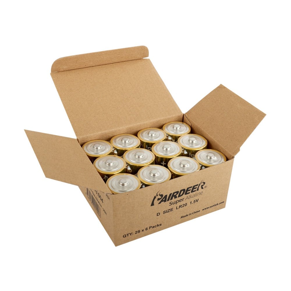 Pairdeer LR20/D Size Alkaline Pil - 2li Shrink