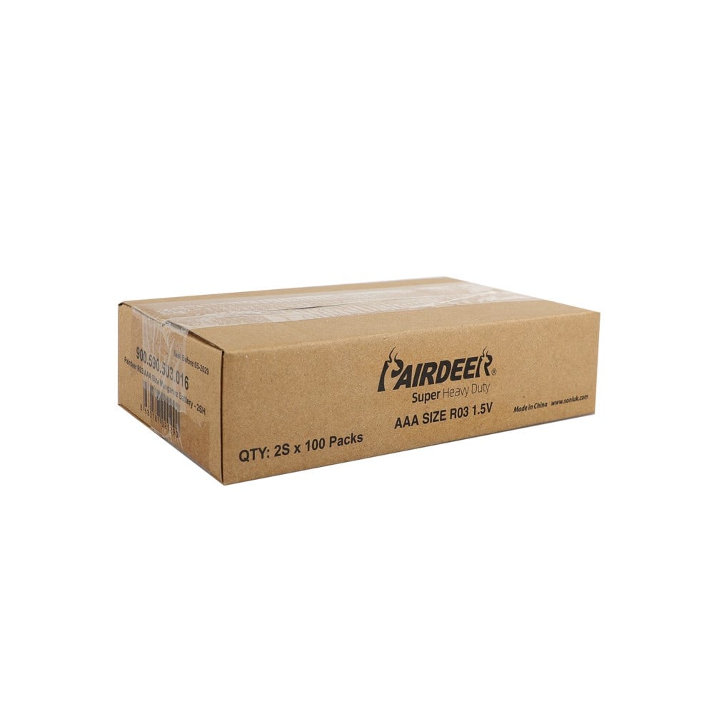 Pairdeer R03/AAA Size Manganez Pil - 2li Shrink