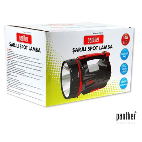 Panther PT-8630 10W Ledli Şarj Edilebilir Spot Fener