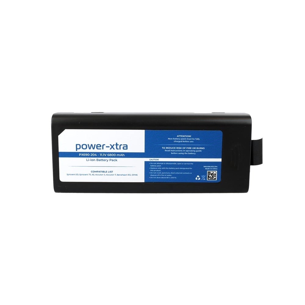 Power-Xtra - PX690-204 - Mindray - 11.1V 6800 mAh /  75.48Wh Li-ion Medikal Batarya