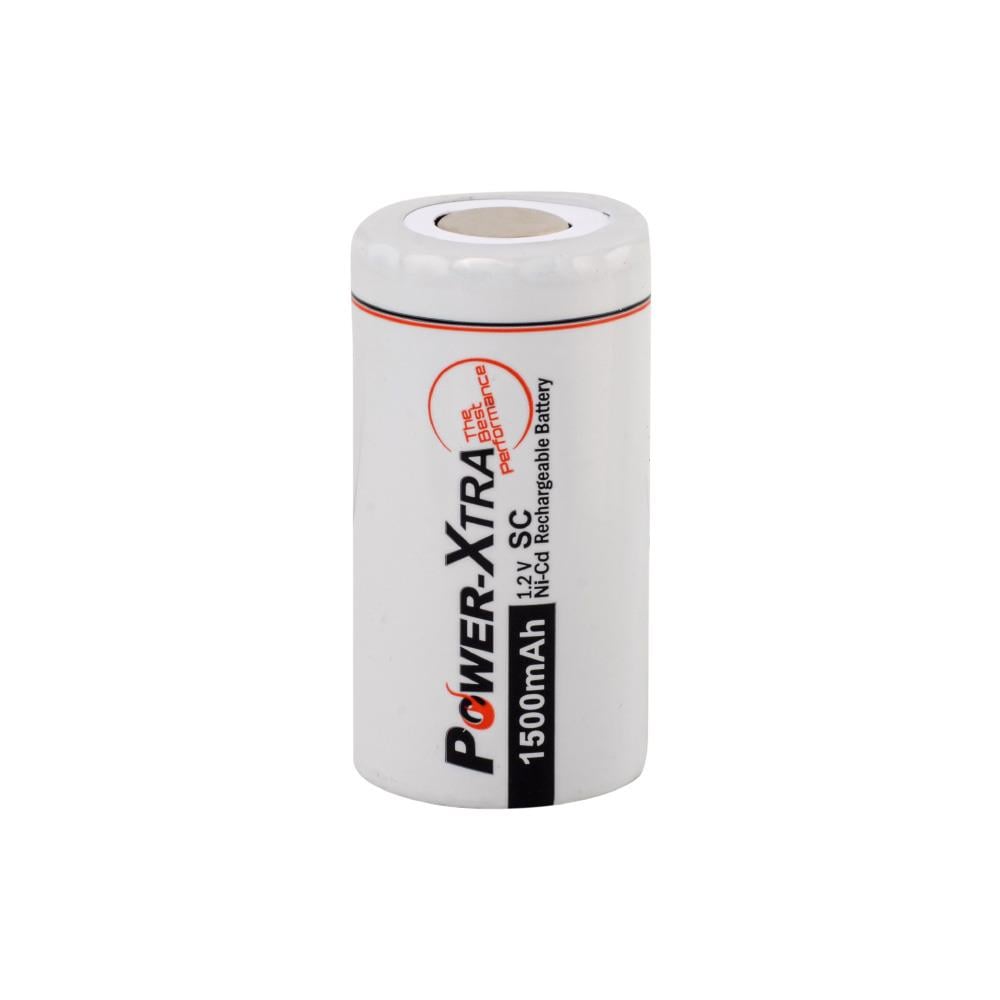 Power-Xtra 1.2V 1500 Mah - SC - Ni-Cd Şarjlı Pil - Bulk-Başsız-PVC