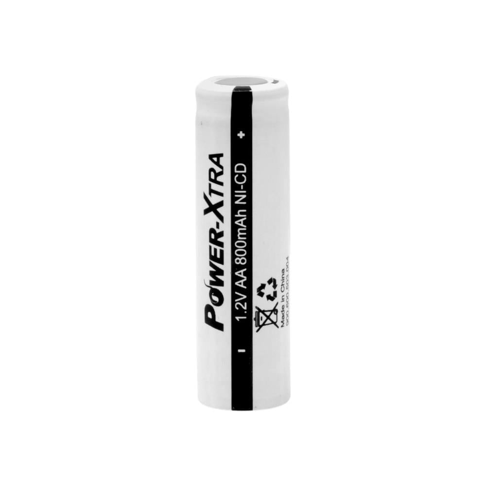 Power-Xtra 1.2V 800 Mah- AA -Ni-Cd Şarjlı Pil - Bulk-Başsız-Flat Head