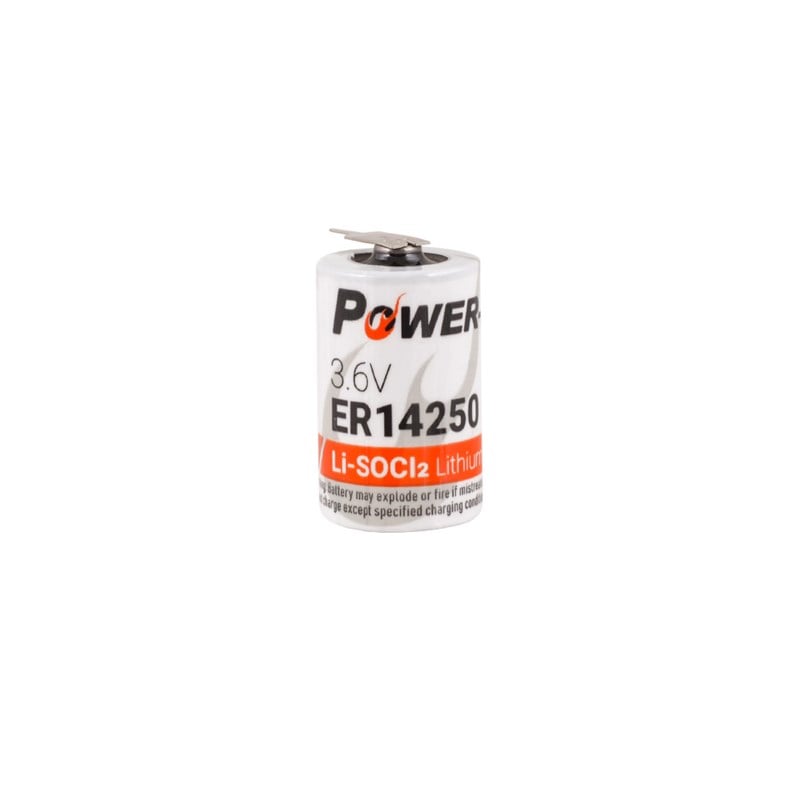 Power-Xtra 3.6V ER14250 1/2AA-2PT Li-SOCI2  Lithium Pil