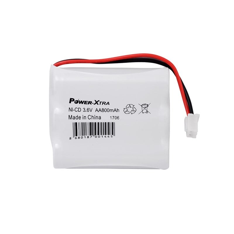 Power-Xtra 3.6V Ni-Cd AA 800 Mah Şarjlı Pil BRK2 (Soketli)