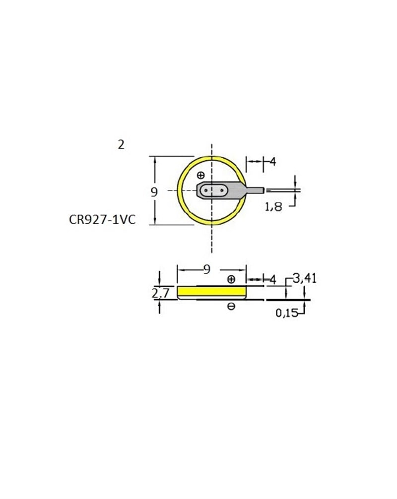 Power-Xtra CR927-1GV 3V  Lithiım Pil (Dikey)