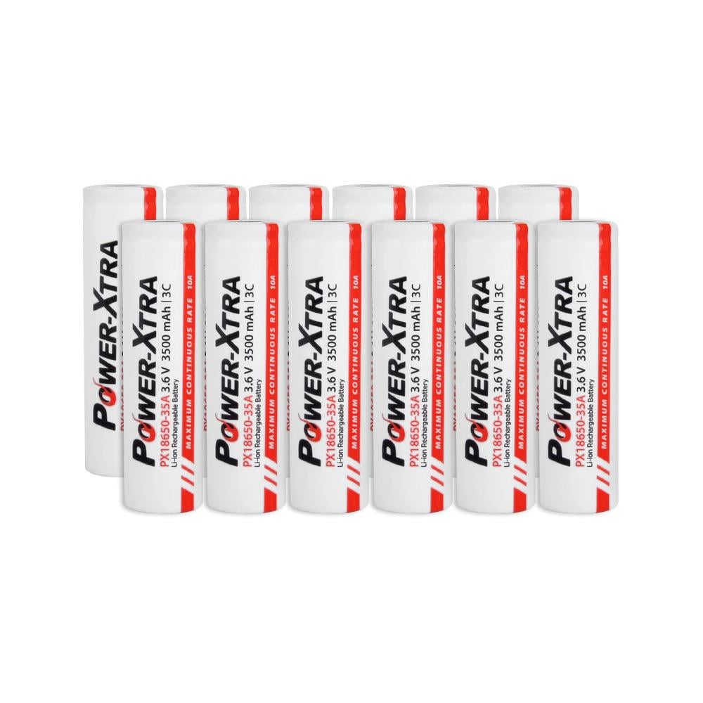 Power-Xtra PX18650-35A - 3.7V 3500 Mah Li-ion Şarjlı Pil - 3C - 10A 12 Li Paket