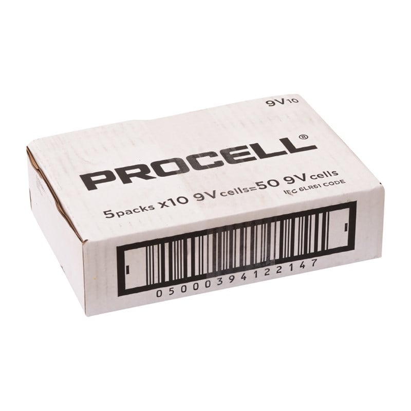 Procell 9V Endüstriyel Alkaline Pil 10lu Kutu