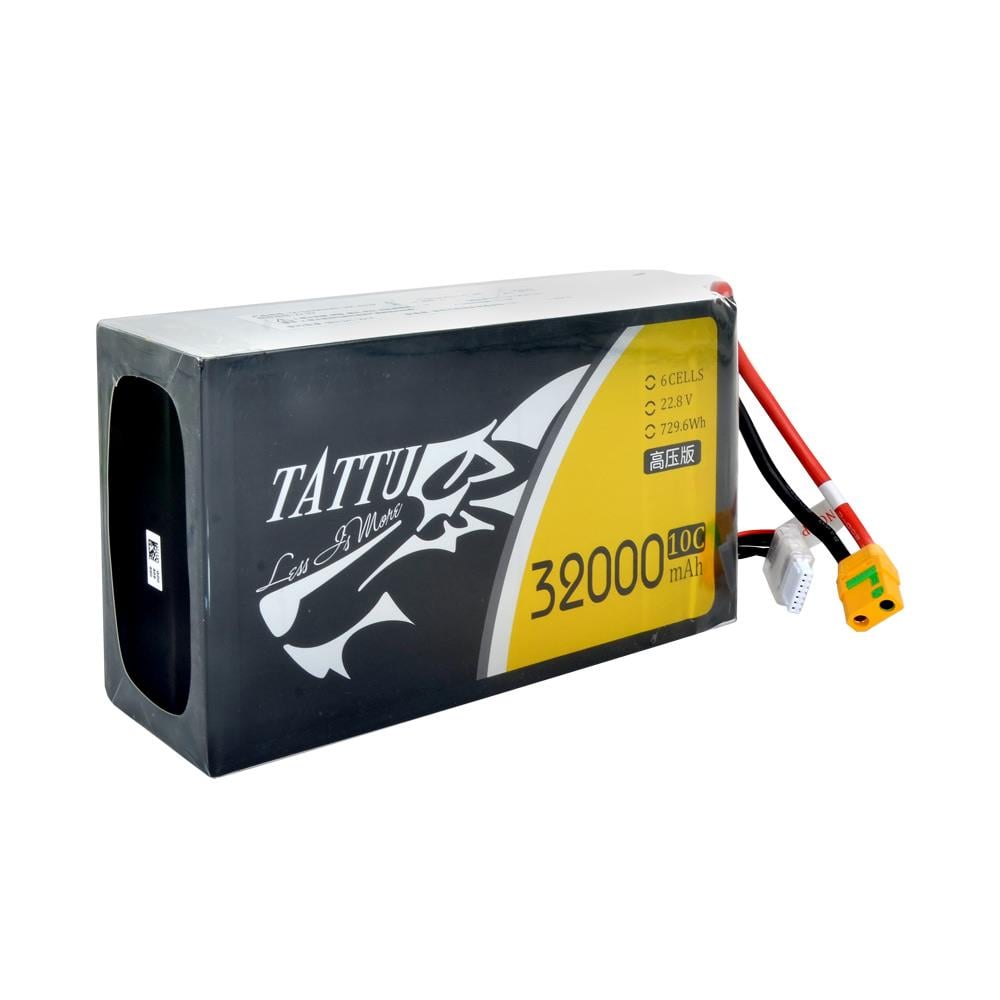 Tattu 6S1P - 22.8V 32 Ah - 10C -  Li-Po Batarya Paketi - XT90-S