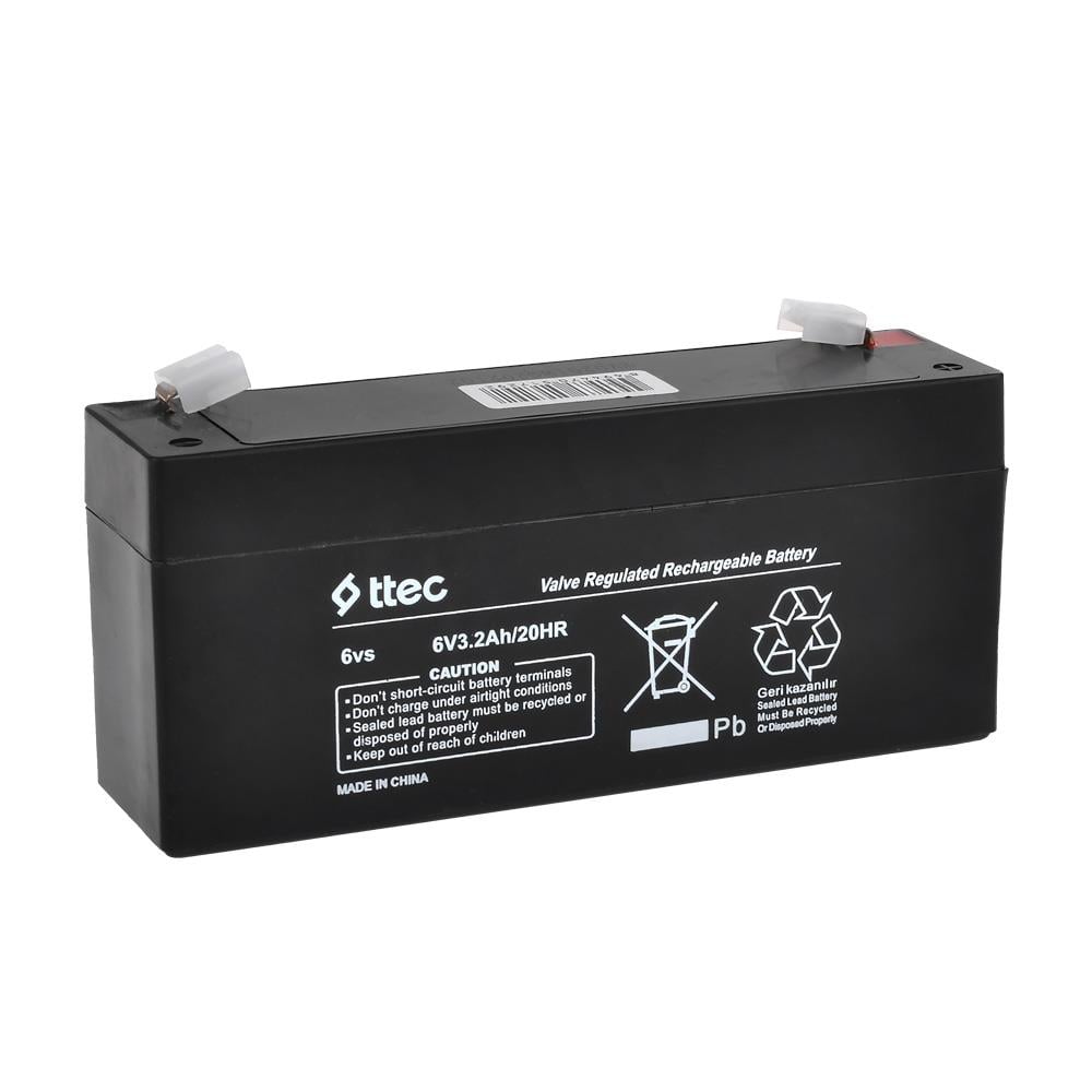 Ttec 6V 3.2 Ah Bakımsız  Kuru Akü