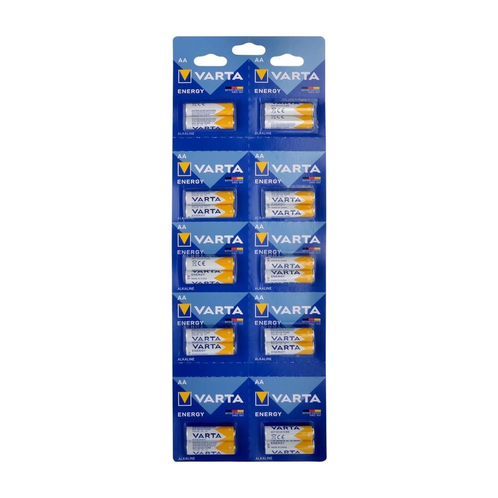 Varta 4106229482 Energy AA Alkalin Kalem Pil 20li Kartela