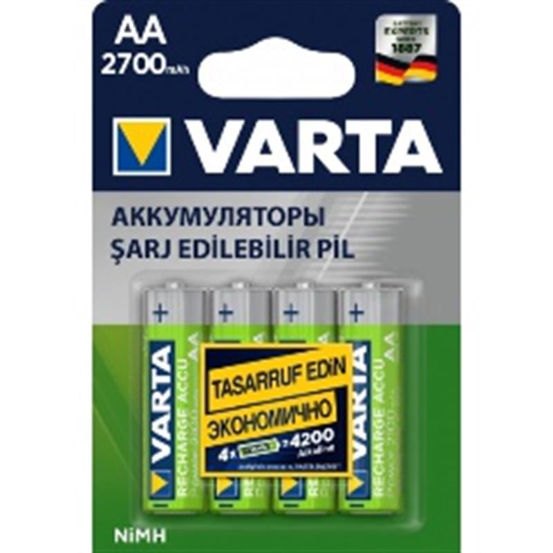 Varta 5706301404 Professional Accu Kalem AA 2700 mAh Pil 4lü